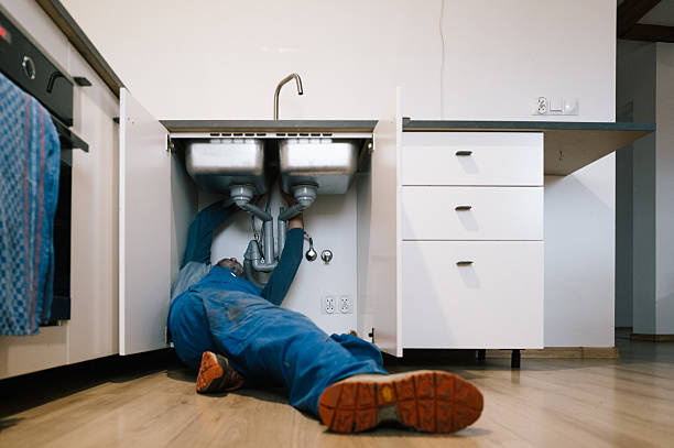 Professional Drain Cleaning technician working in Esperance, NY